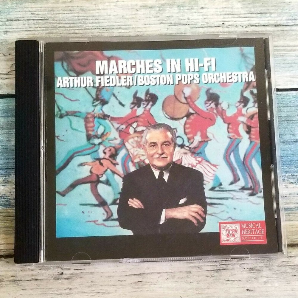 Marches in Hi Fi Arthur Fielder Boston Pops Orchestra Musical Heritage Society